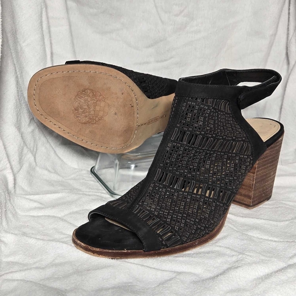 Elegant Black Women's Heeled Sandals - Picture 2 of 8